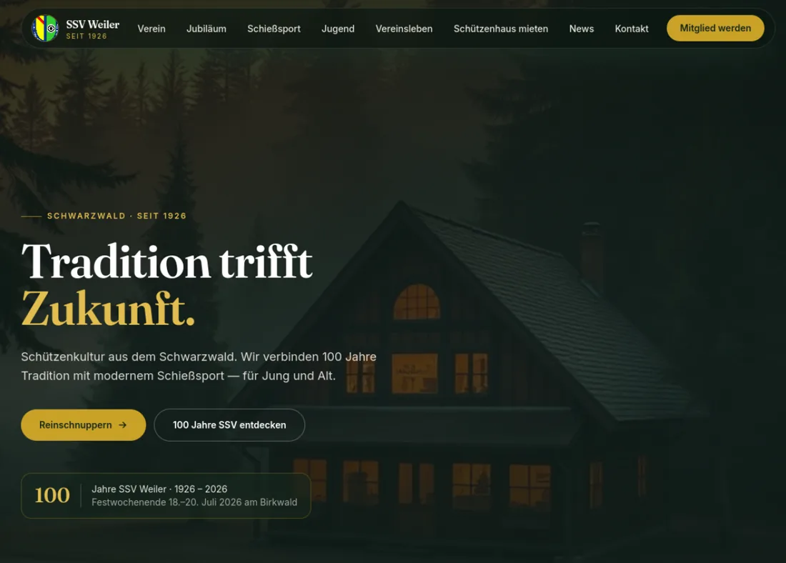 SSV Weiler — sports club website